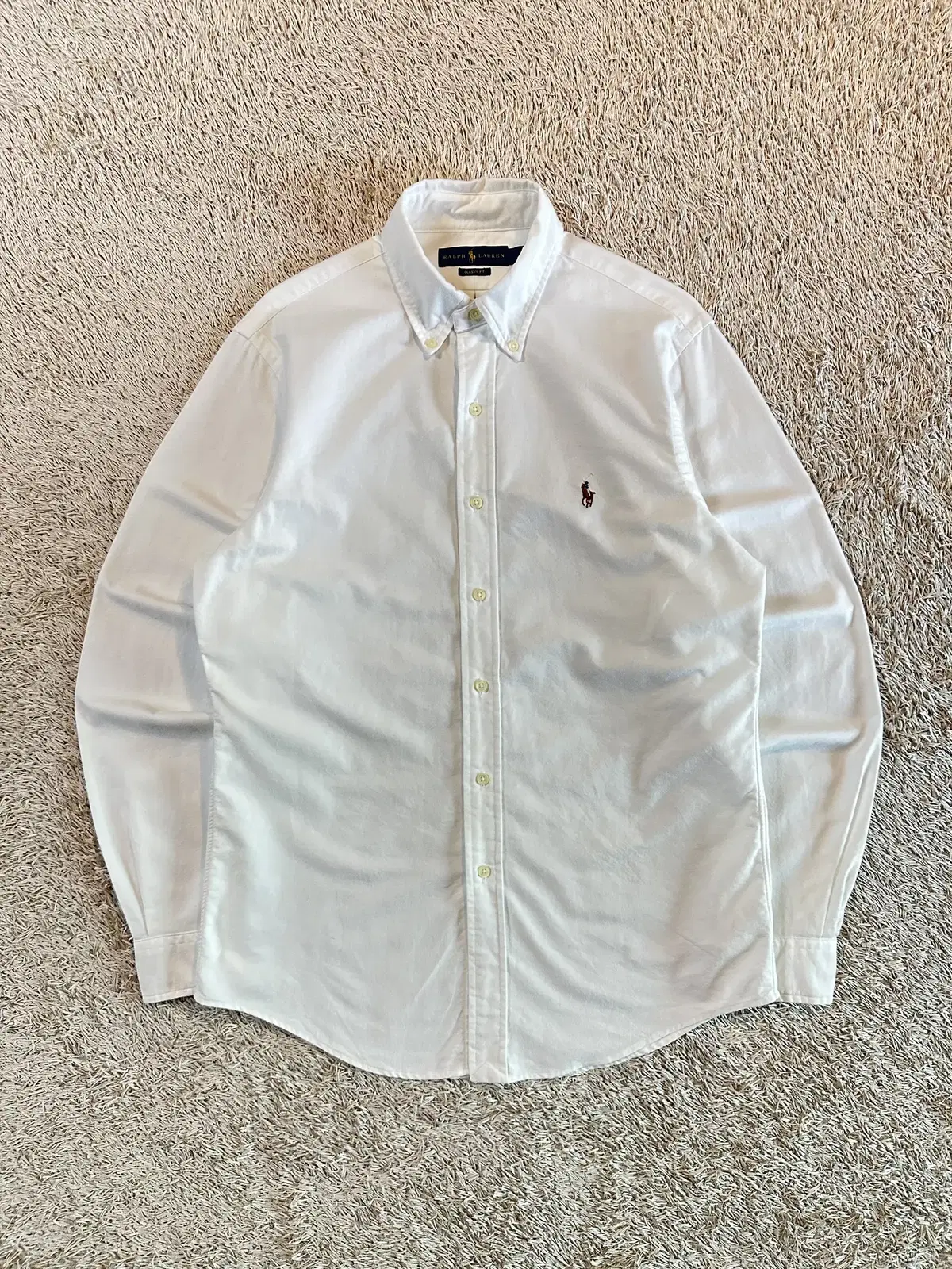 [S] Polo Ralph Lauren New Classic Fit Multipony Oxford Shirt White