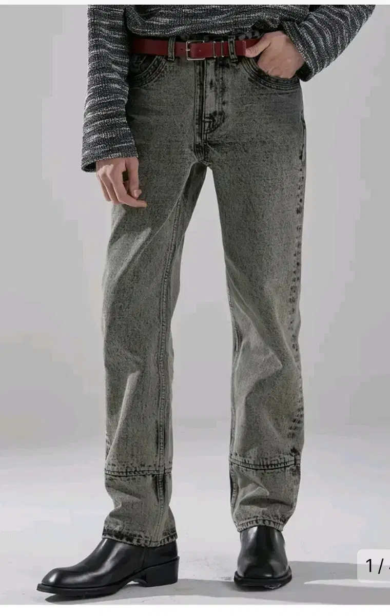 Maison Margiela Gray Denim Pants 48