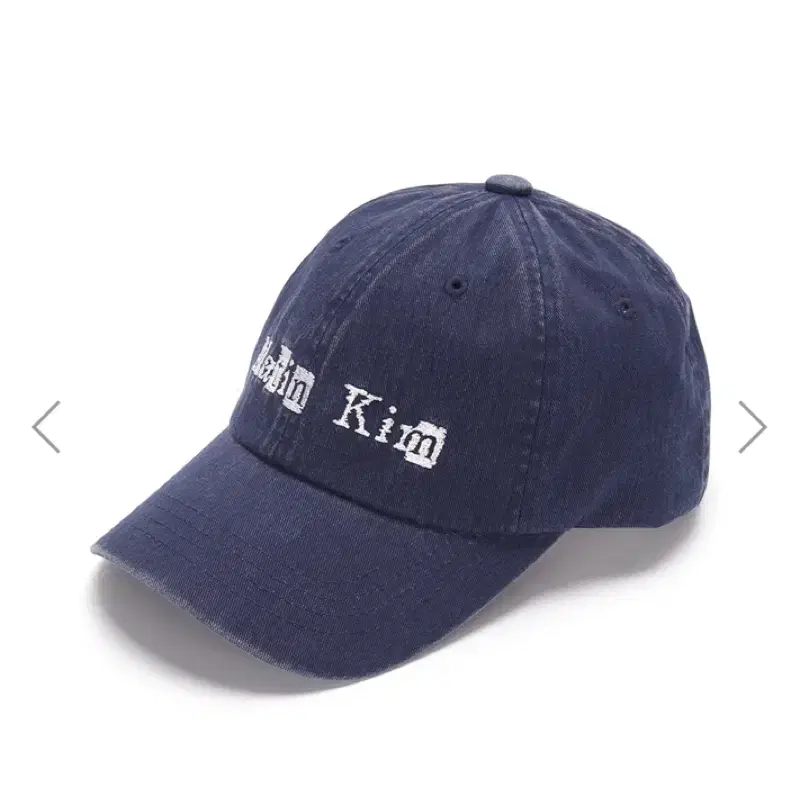 마땡킴 Logo scrap ball cap navy