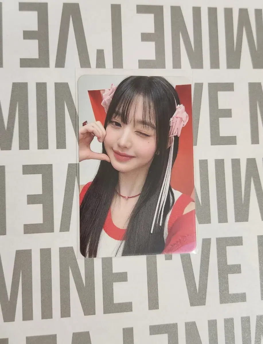 MINE off-the-record wonyoung album photocard