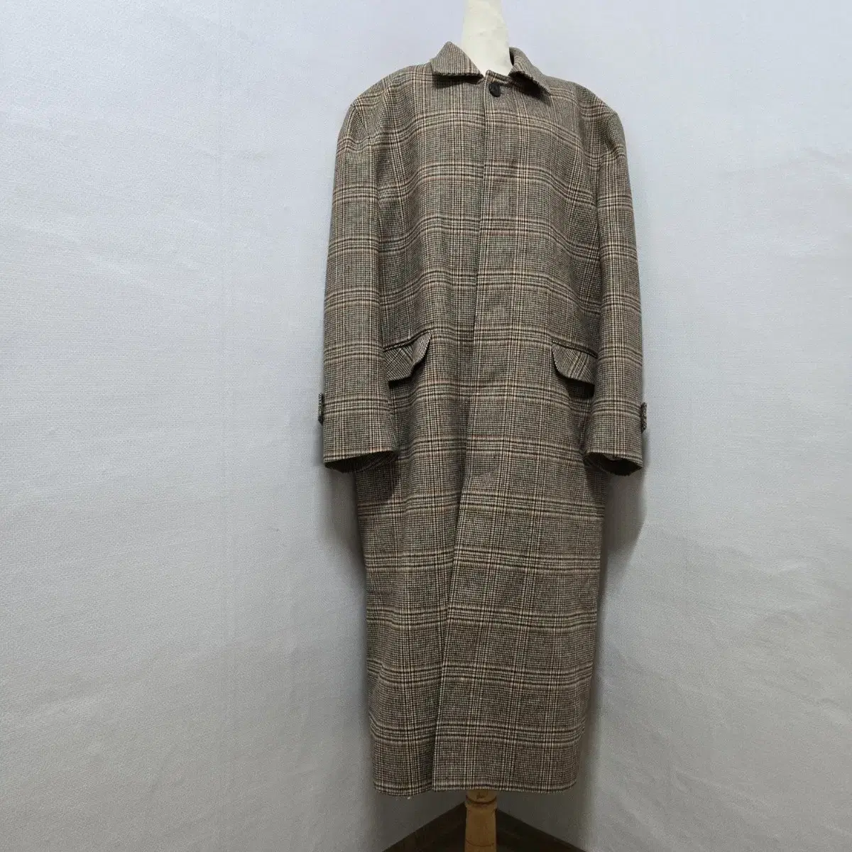 LIEU HOMME Riwoo checked overcoat FREE