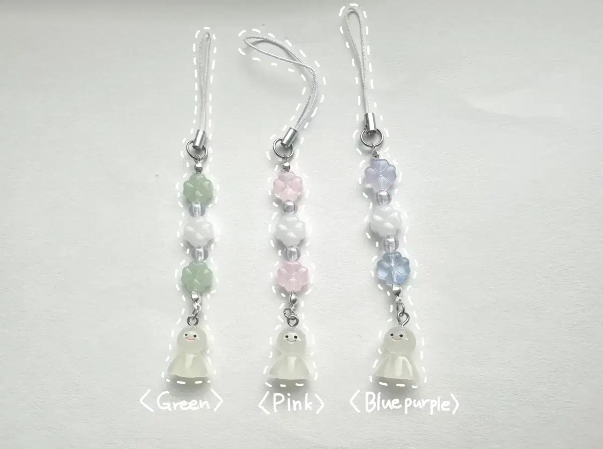 3000won Event* Teru Teru Bozu Beaded Keyring (Gre