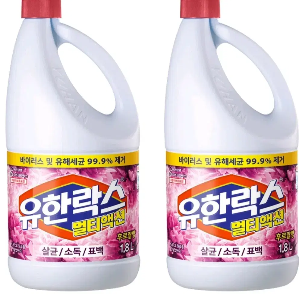 유한락스 후로랄 락스 1.8L 2개