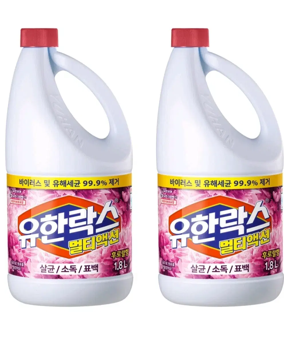 유한락스 후로랄 락스 1.8L 2개