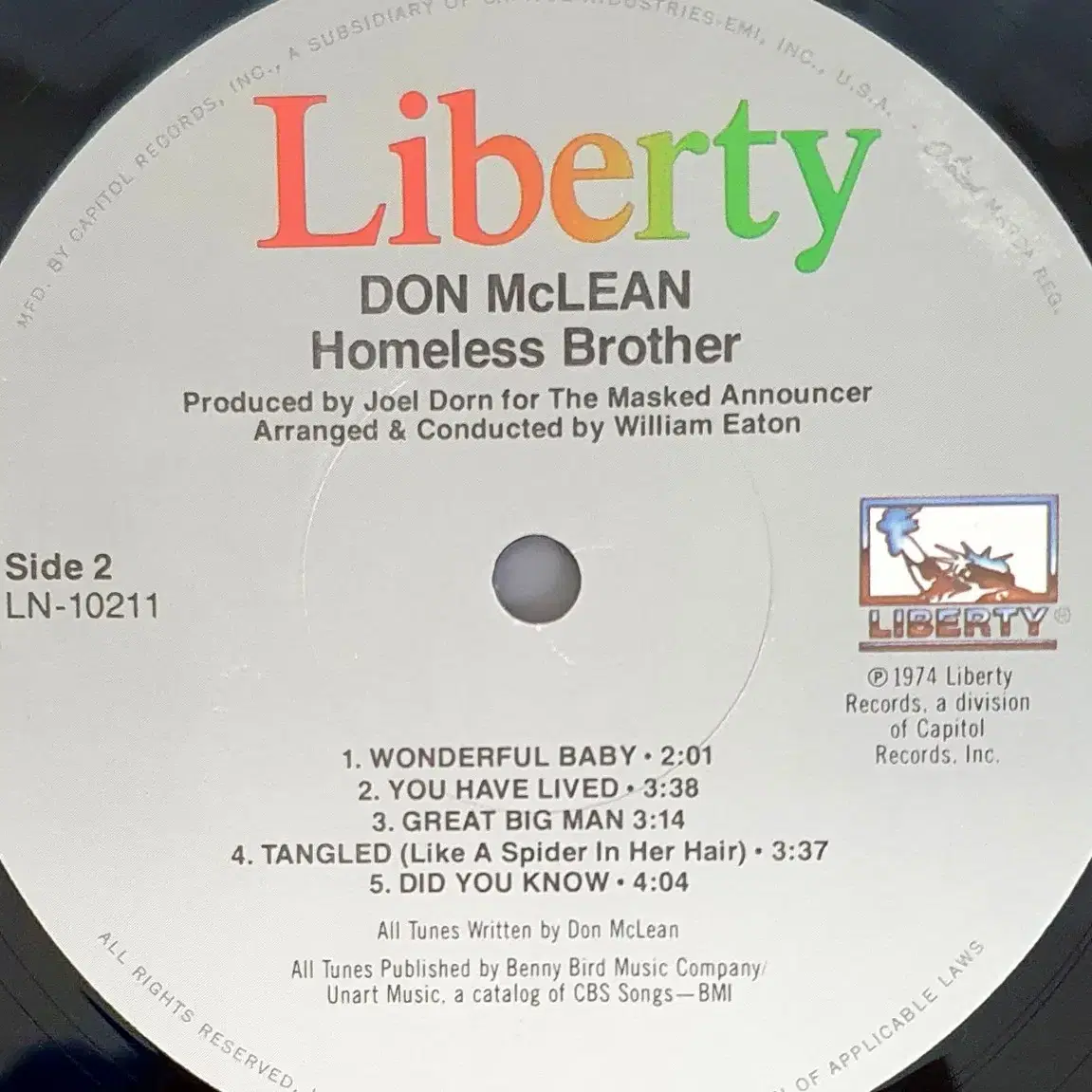 LP ㅡ  Don Mclean  수입원반