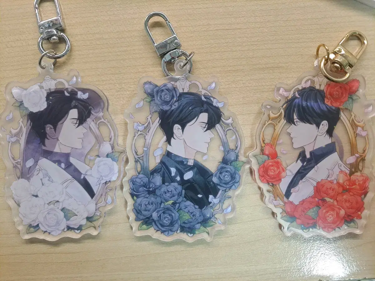 Jeon Dok Poetry Jung Hyuk Readers acrylic keyring 그분독자 굿즈