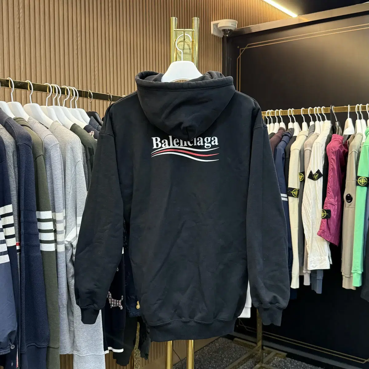 [XS/100] Balenciaga Wavego Hoodie Black Overfit