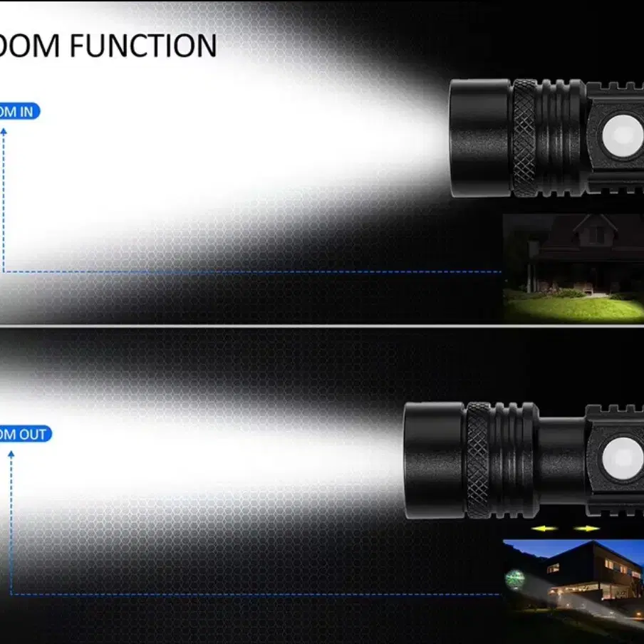 높은 전원 Led 손전등 T6 LED 램프,2600mAh