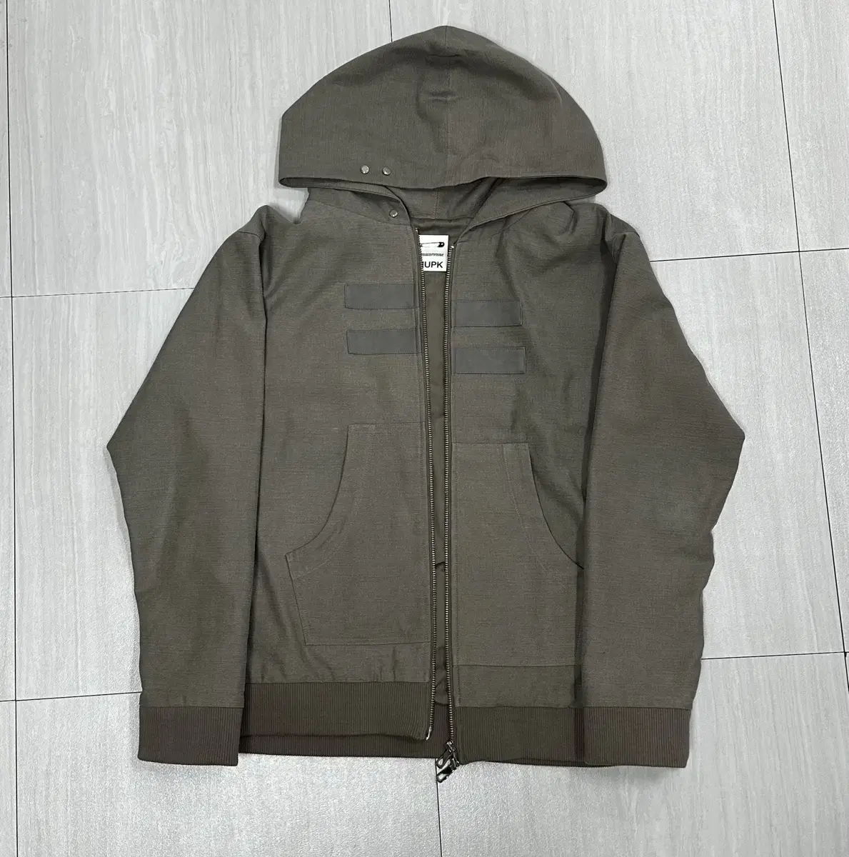 Nupik Pintuck Hooded Zip Up