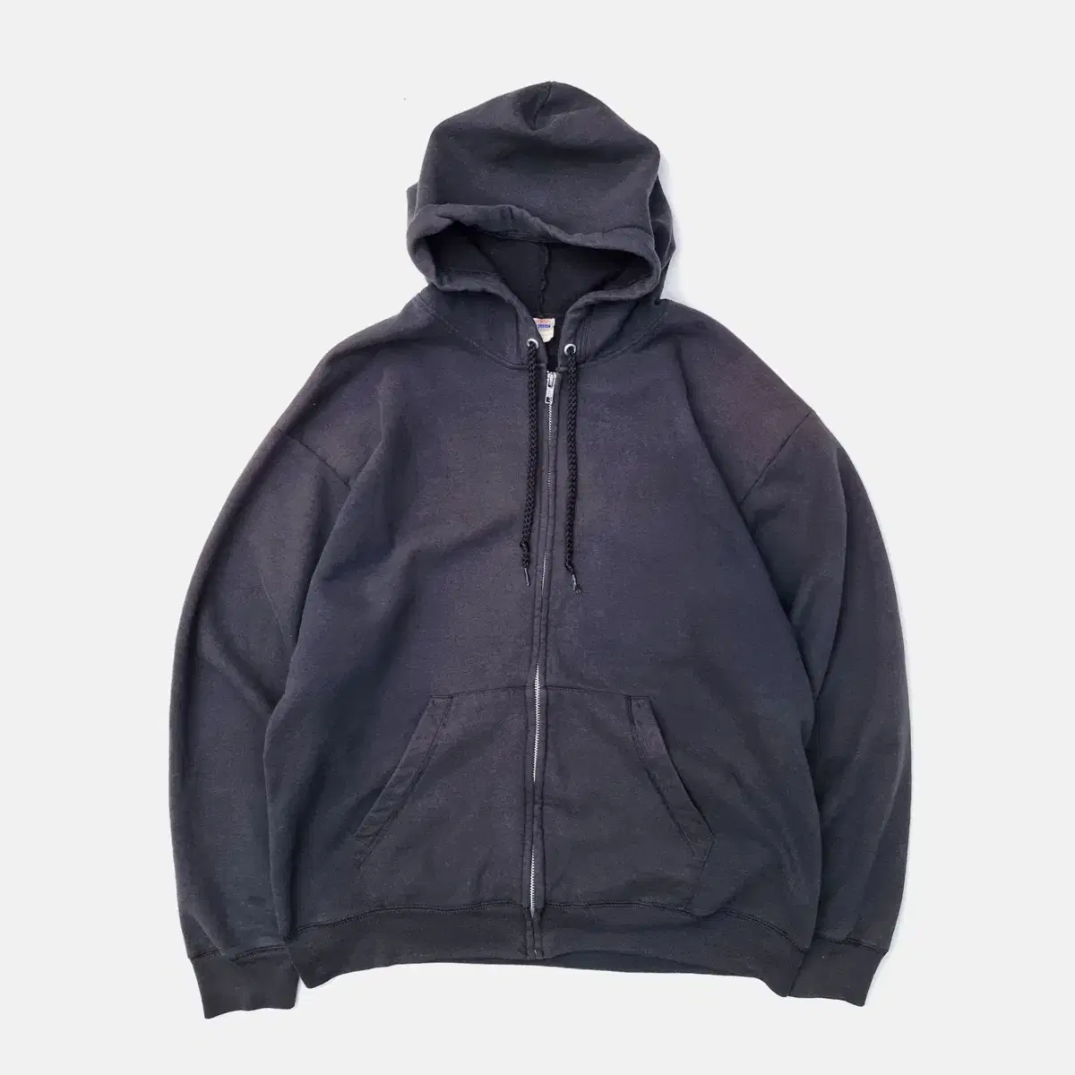 90s faded hanes hood zip