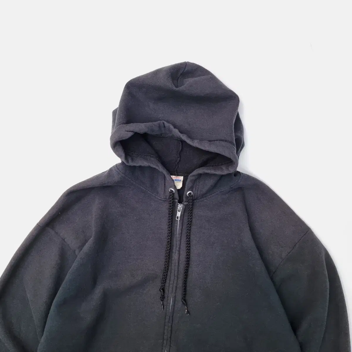 90s faded hanes hood zip