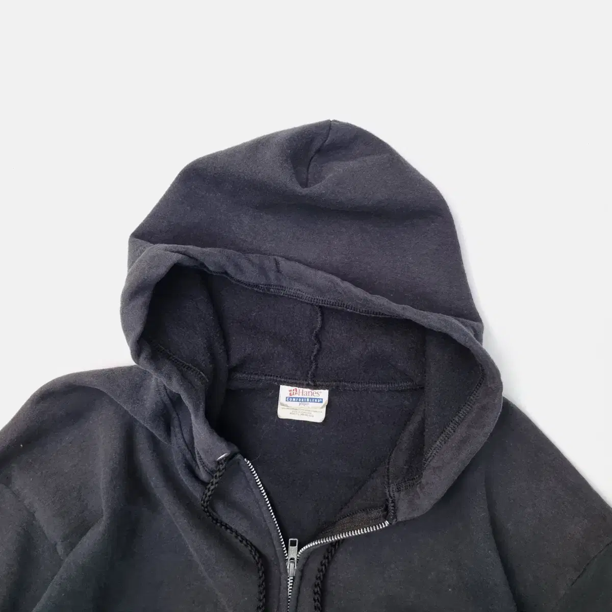 90s faded hanes hood zip