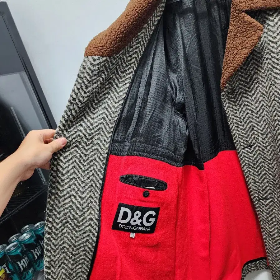 D&G 돌체엔가바나 96's 헤링본 코트