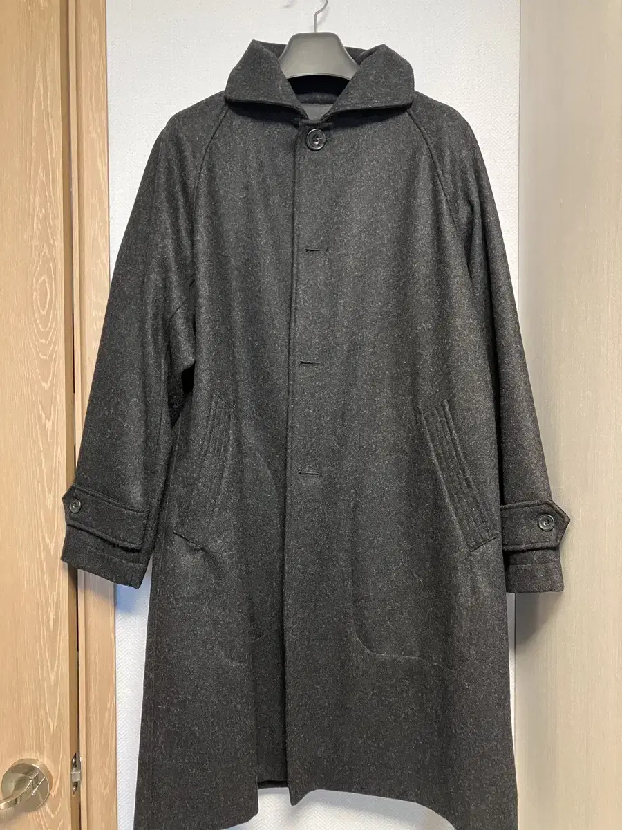 Appencher Appencher U Heavy Melton Wool Coat Charcoal Size S (Domestic 100)