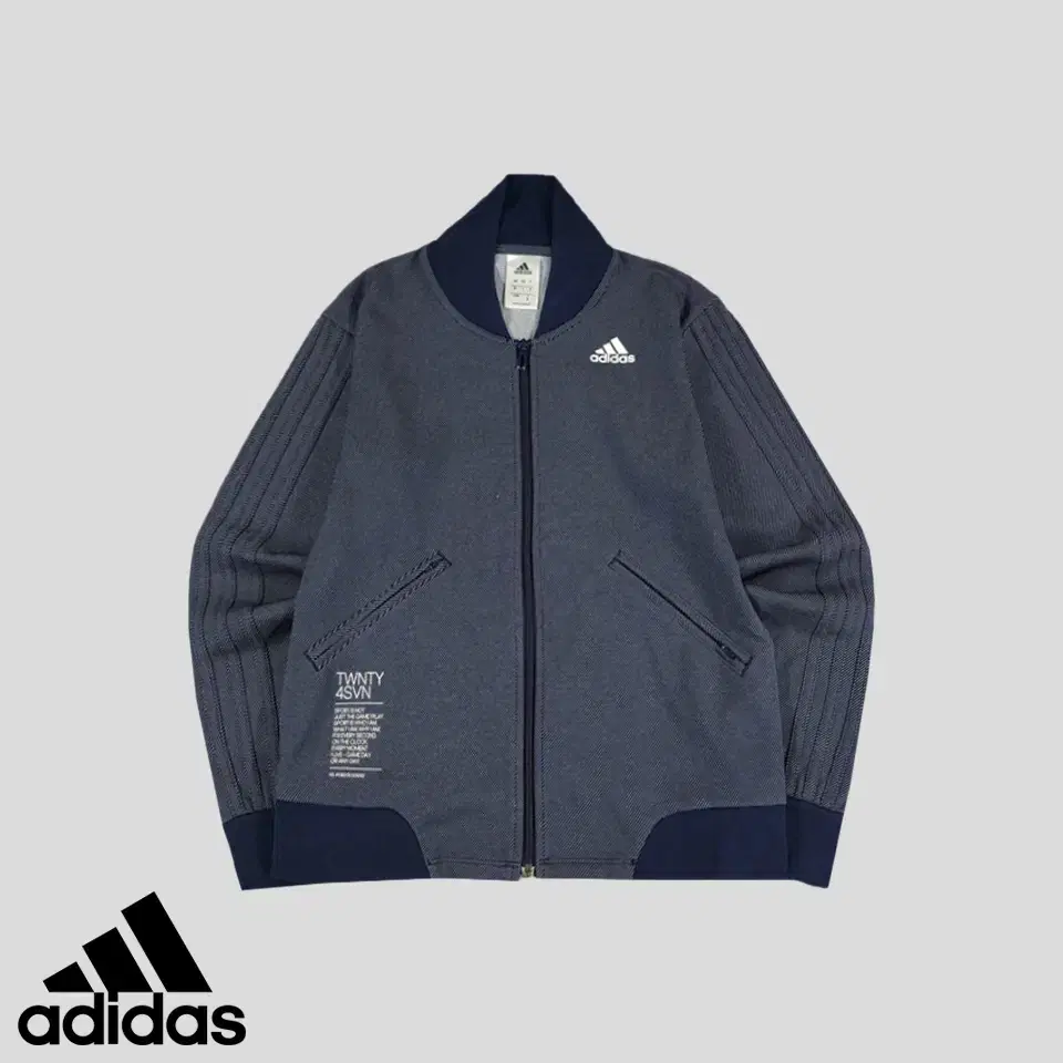 Adidas JP Navy Tonal Tricolor Diagonal Stripe Climalite Bloomjongtype