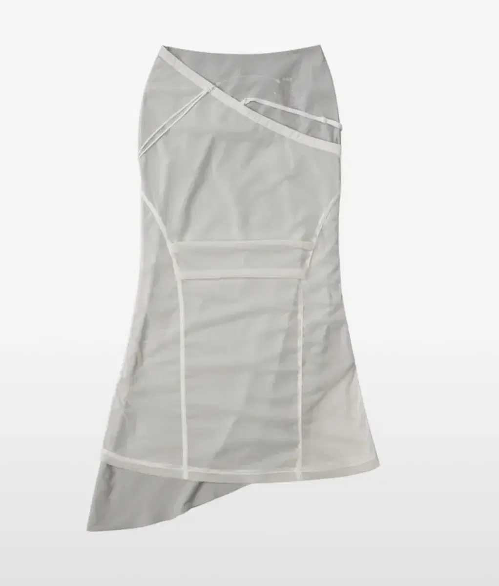 Ohorse Layered Mesh Strap Skirt / Gray