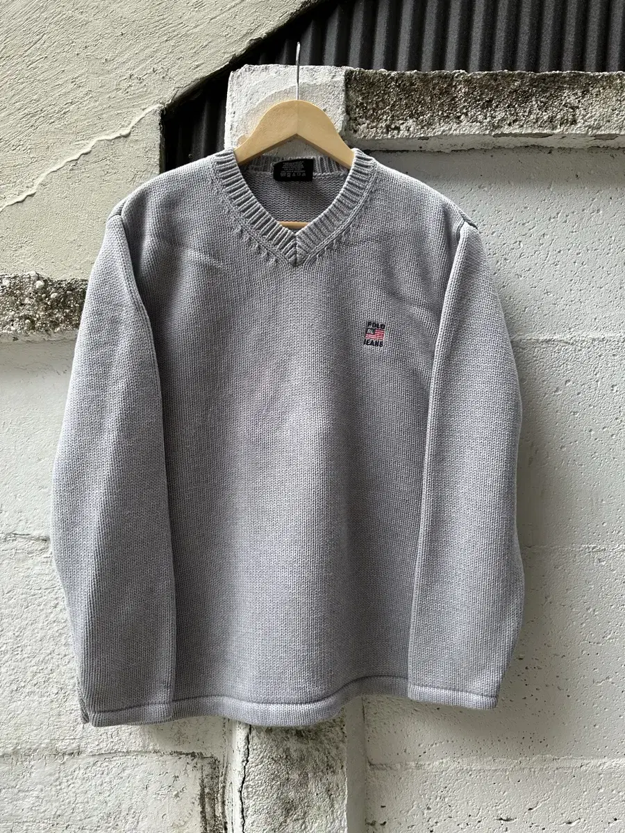 00s ralph lauren polo heavy cotton vintage knit sweater 100size