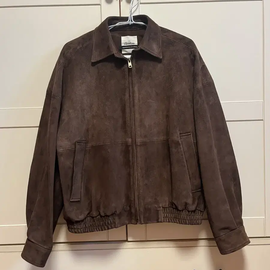 디애퍼처- 70S Suede Bomber Jacket Brown 여자 사