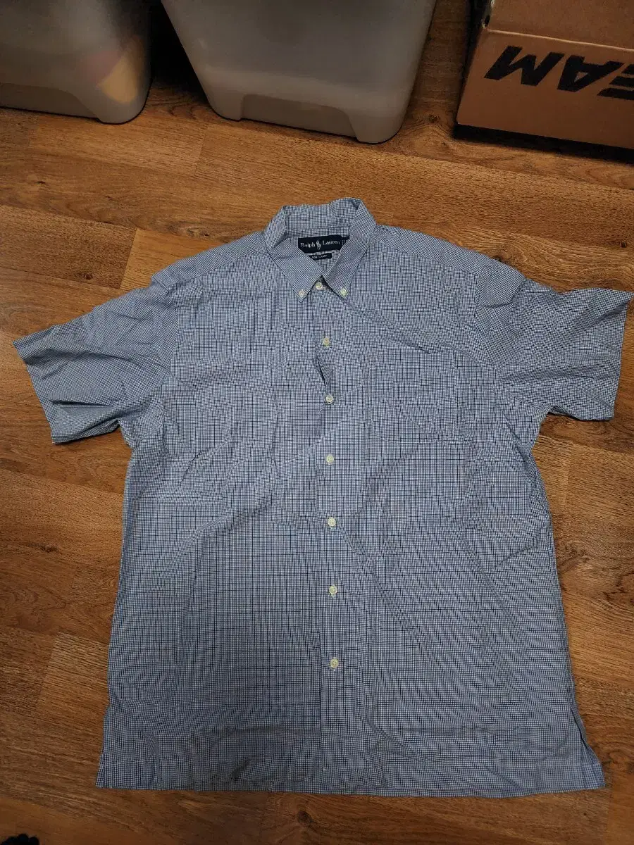 Tacpo) Polo Ralph Lauren Check Short-Sleeved Shirt M