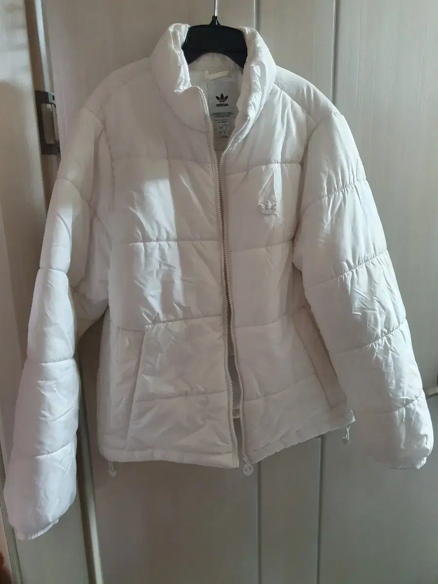 adidas Padded Stand Puffer M White Jumper Jacket Unisex Overfit