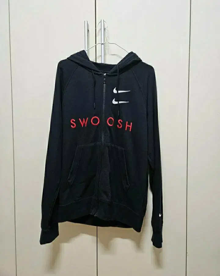 Nike Double Swoosh Back Big Logo Hoodie Zip Up Authentic (Brand New)