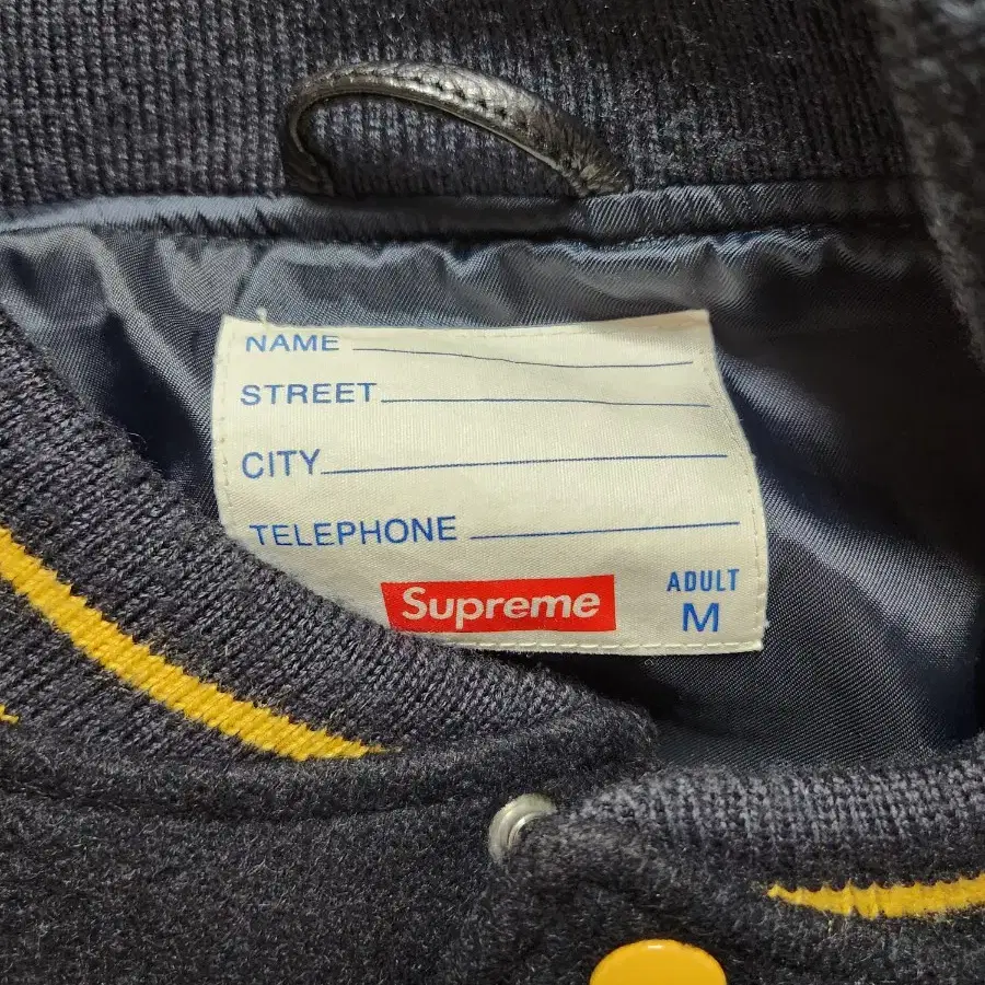 [M]Supreme 슈프림11FW 홀리트리니티 바시티 자켓