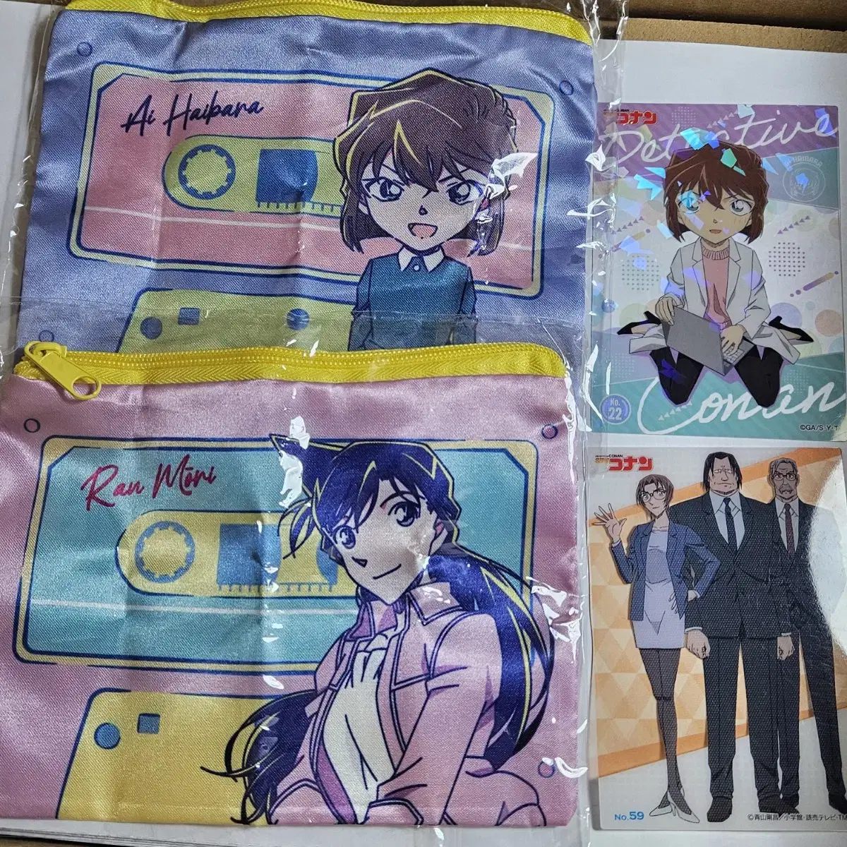 Detective Conan Bulk_ Clear Photo kard Pow Coin Purse Haibara Airan