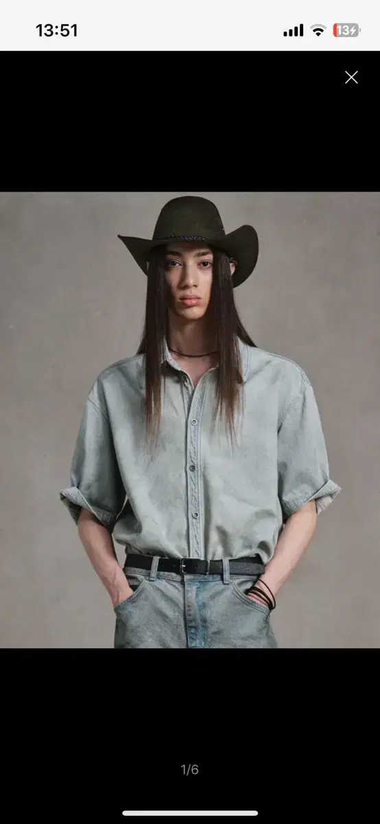 Elmood Timeless Denim Half Shirt Ugly Shadow