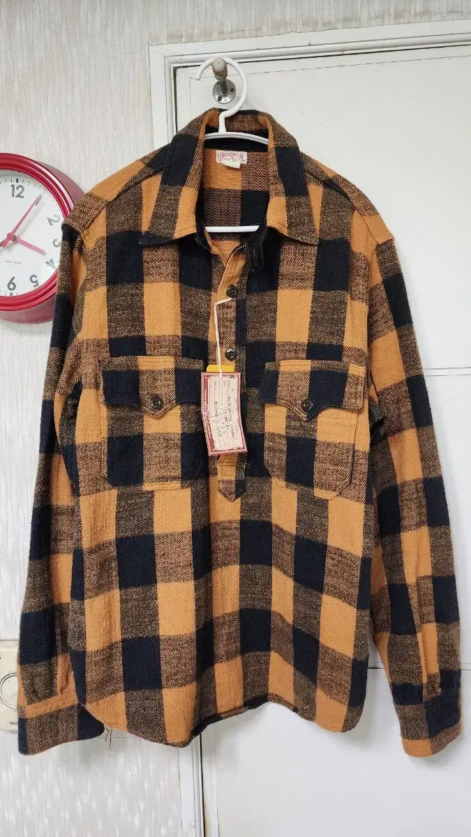 (Rare) Freewheelers Flannel Pullover Mustard Size 16