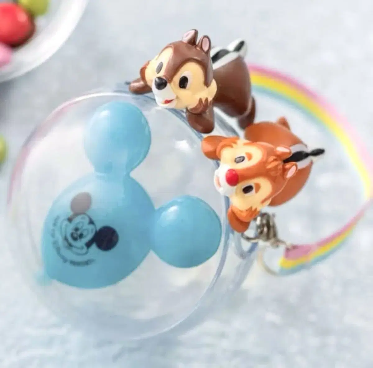 Inflatable Chip & Dale Figures Candy Case Storage Box at Tokyo Disneyland, Japan