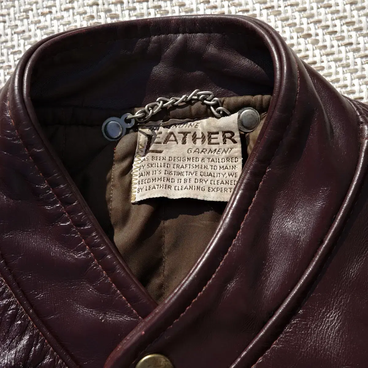 60-70s Leather Motorcycle Jacket