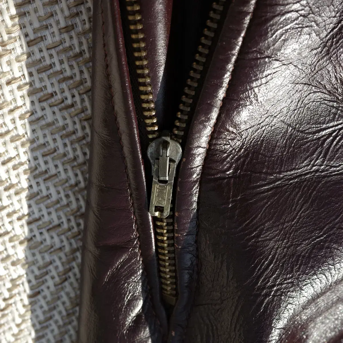 60-70s Leather Motorcycle Jacket