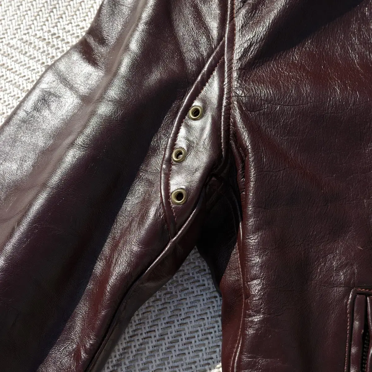 60-70s Leather Motorcycle Jacket