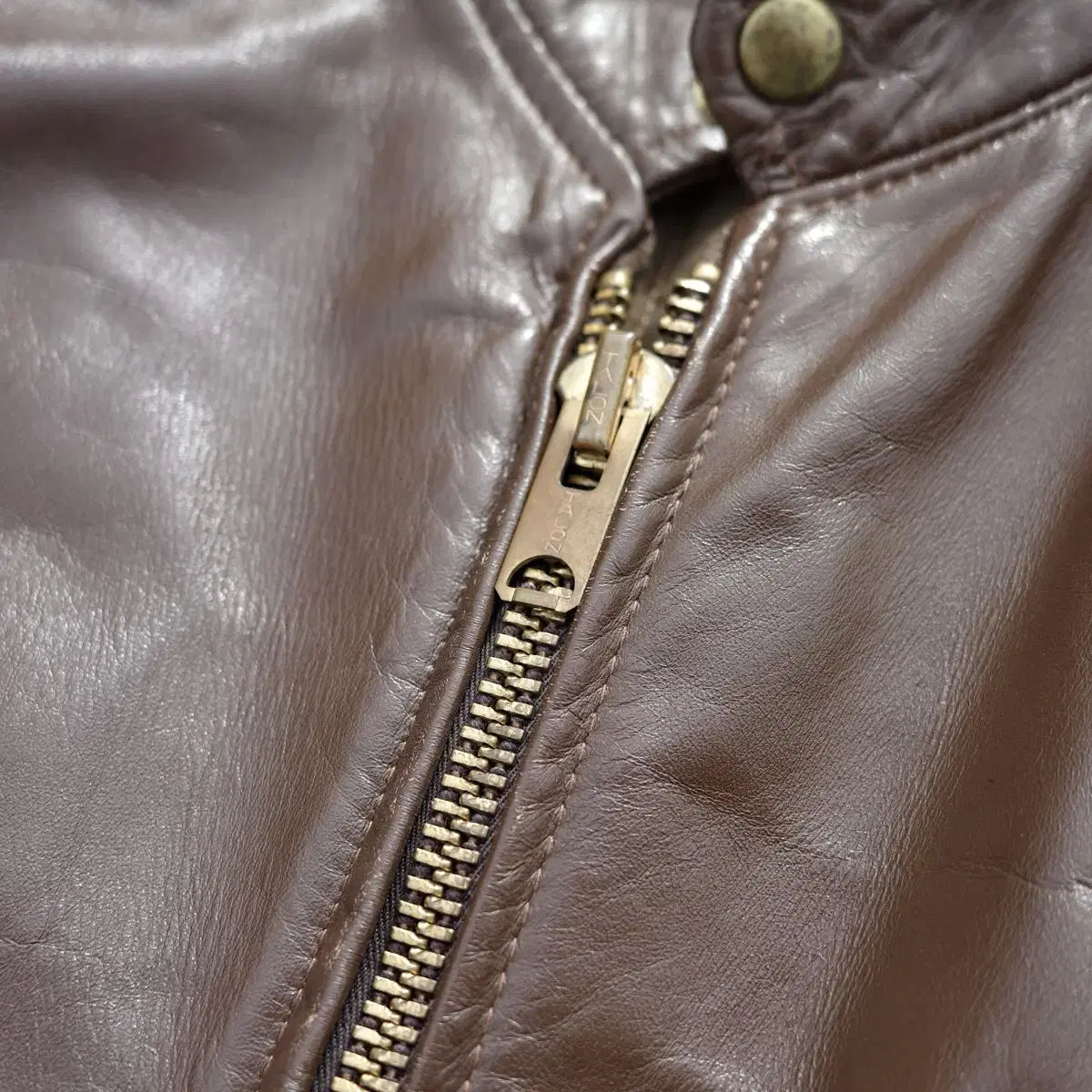 70s Leather Motorcycle Cafe Racer Jacket