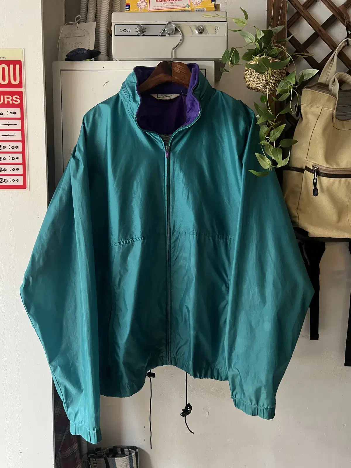 [L]80's L.L.Bean 엘엘빈 나일론 아웃도어 자켓