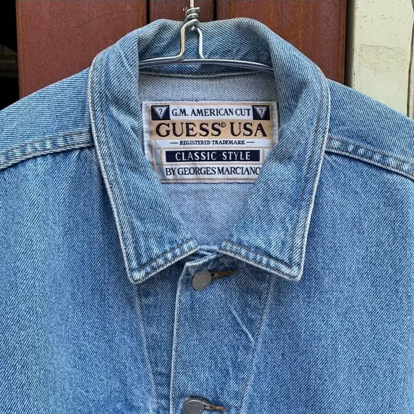 usa guess 청자켓