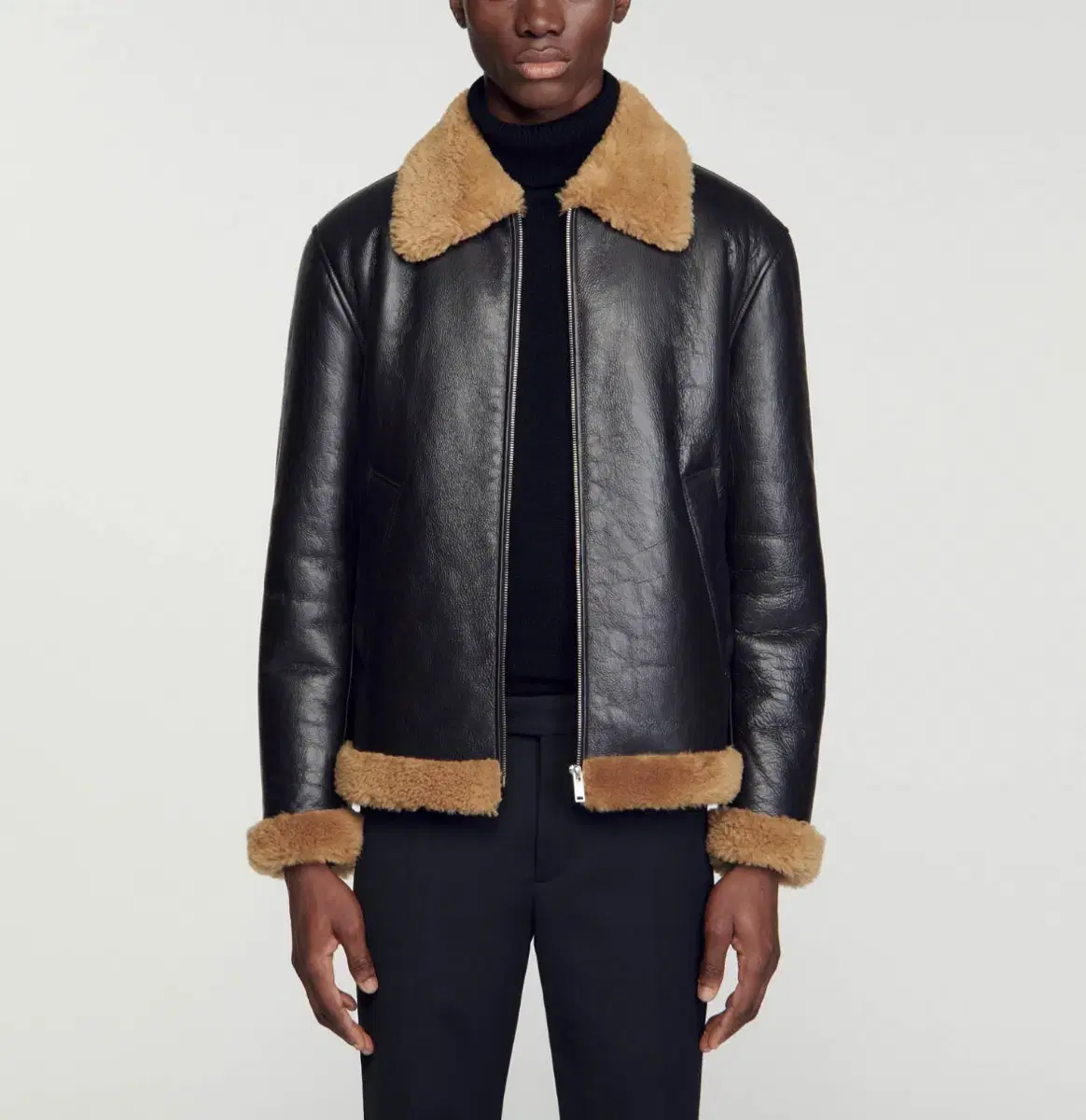 San Drohomme Sheepskin and Fur Mustang Jacket 52