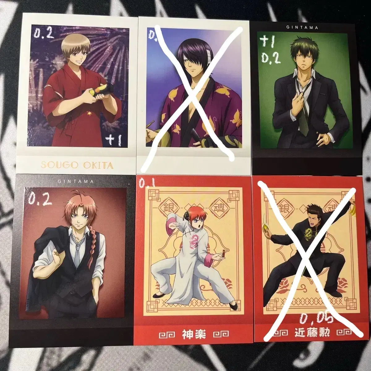 Gintama Sogo Takasugi Hijikata Kamui Kagura Kondo Pashakore Jiryu Goods