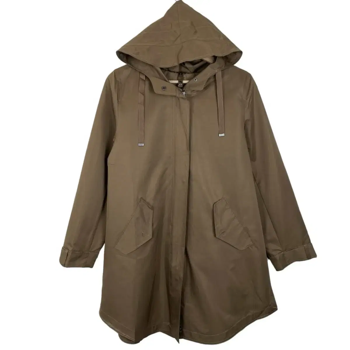 JPN Brown hooded trench jacket