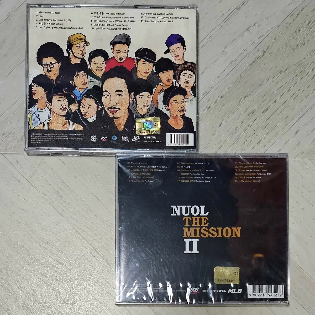 뉴올 Nuol - The Mission 1 & 2 싸인반 CD 세트