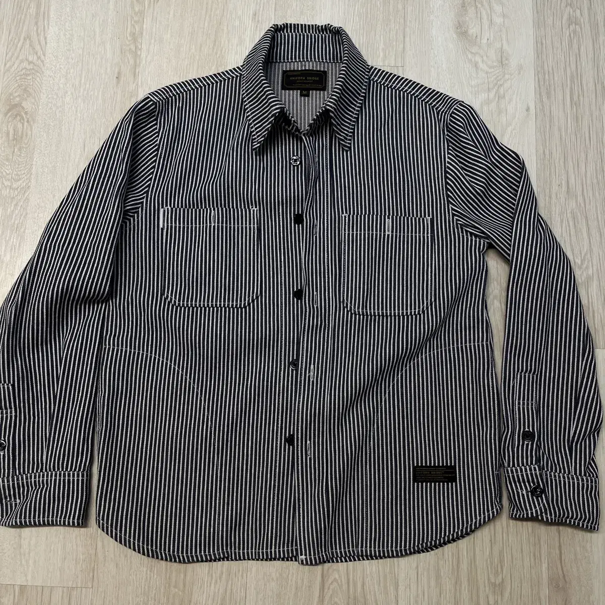 UniformBridge Stripe Shirt Jacket M