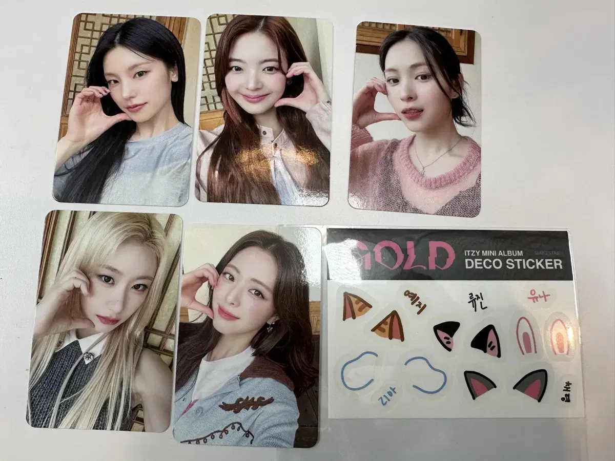 ITZY itzy makestar 1st unreleased photocard set