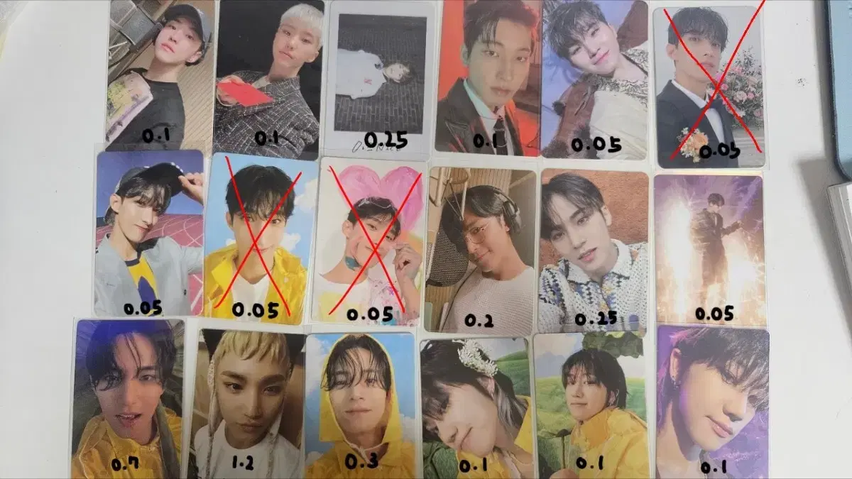 Seventeen photocard (hoshi, wonwoo, woozi, dk, mingyu, d8)