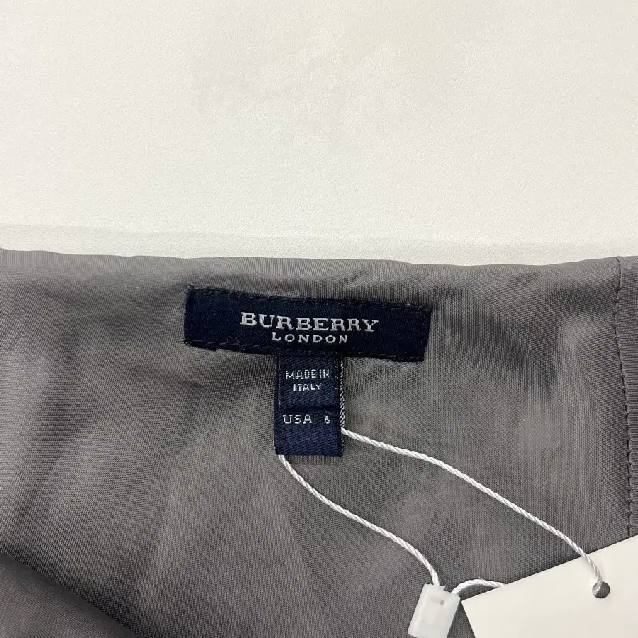 Burberry 버버리 울 체크 롱 스커트 그레이