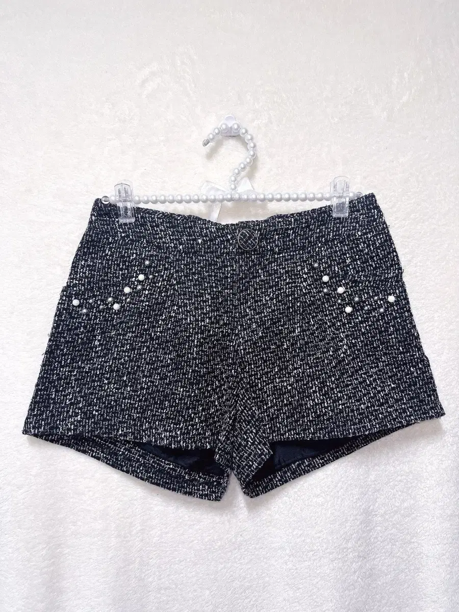 Tweed jin cubic culottes short pants shorts hot pants onegyaru punk feminine mass produced