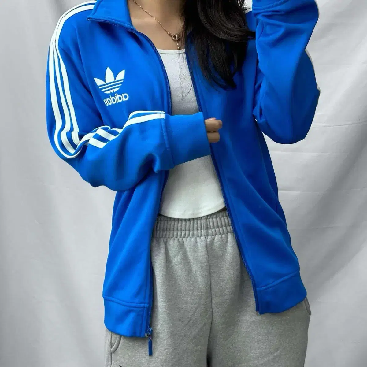 Adidas Big Europa Sky Blue New Jeans ST Track Top Rare Jersey (95)