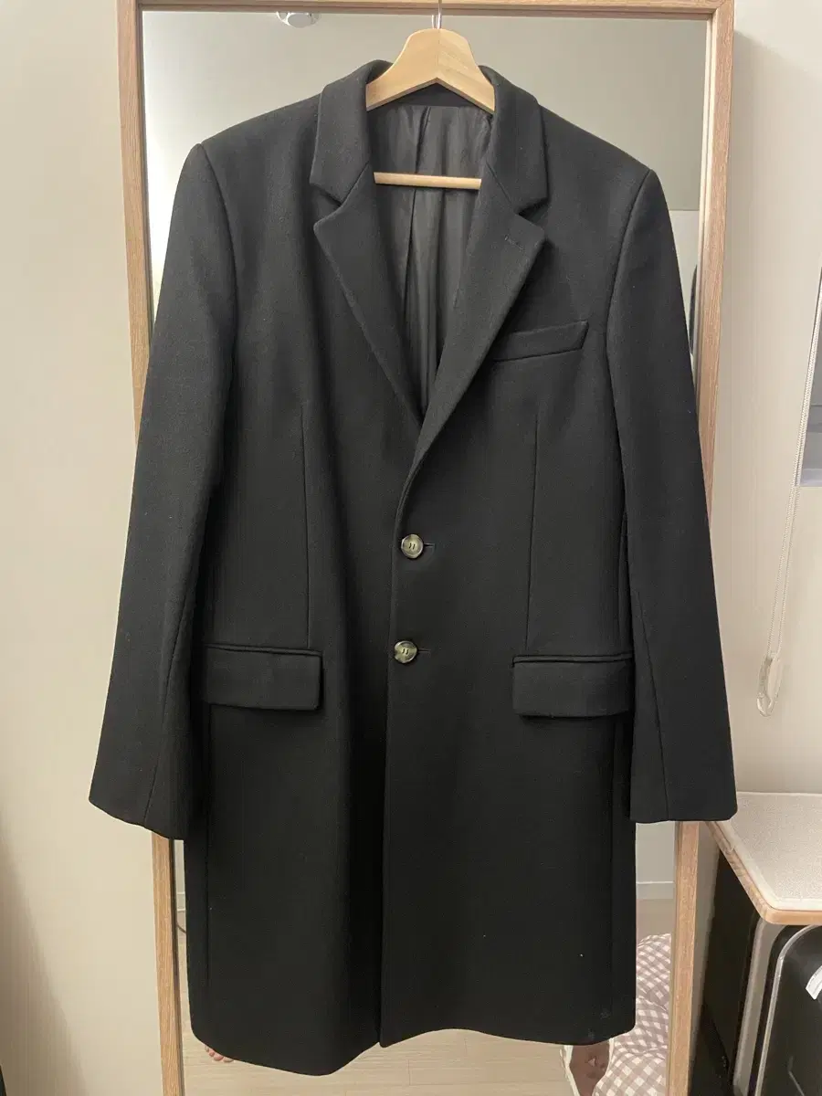 Ami 48 Two-Button Basic Coat