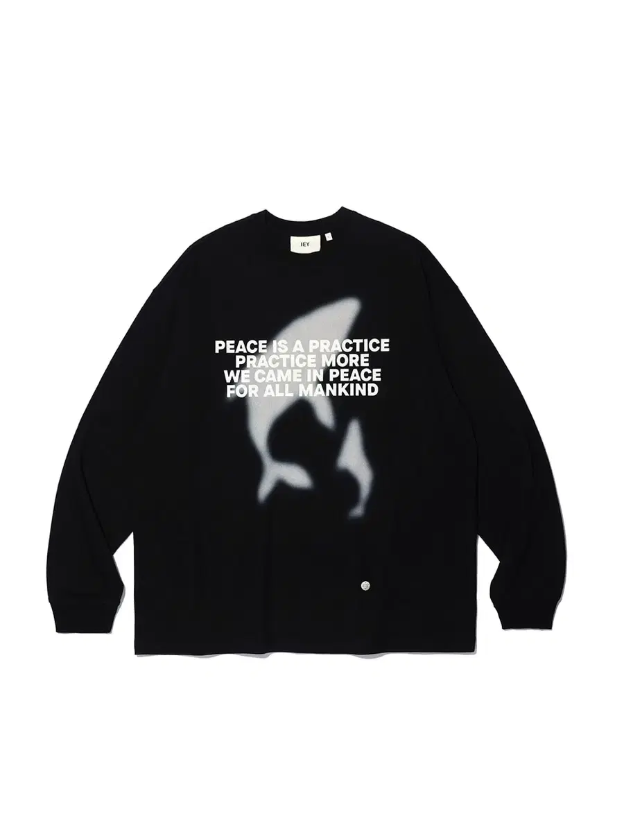 이에이 PEACE WHALE LONG SLEEVE Black