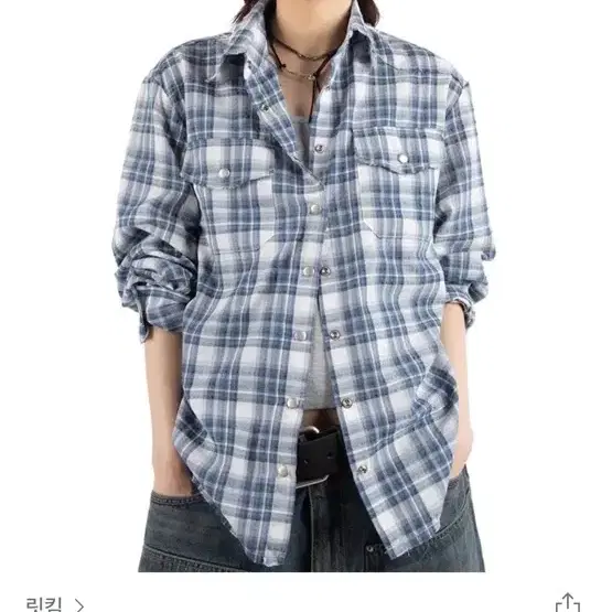 아워캐비넷 릿킴 western check shirts 웨스턴 체크 셔츠