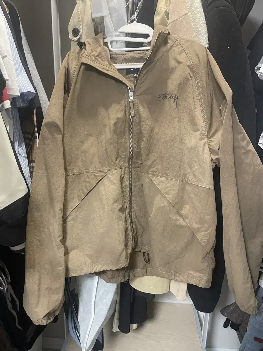 Stussy Wave Die Beach Shell Jacket Brown (XL)